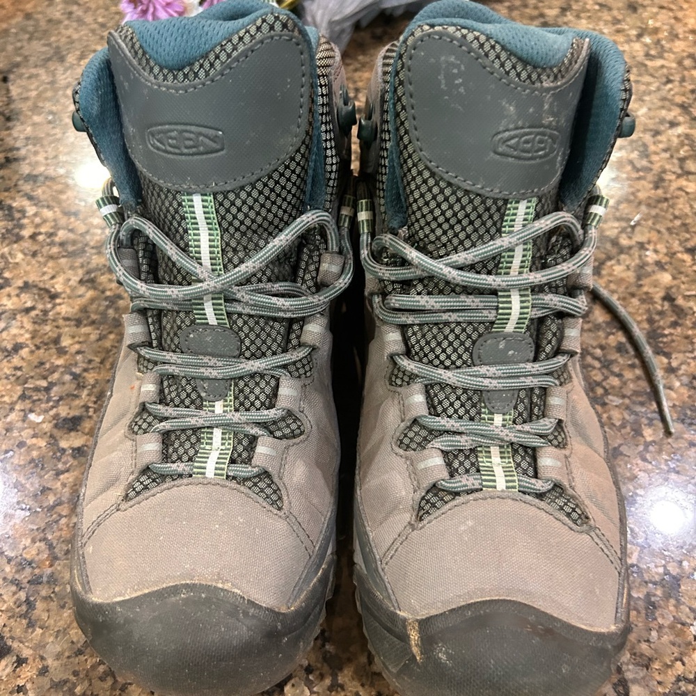 Keen Gray Lace Up Boots High-Top Outdoor